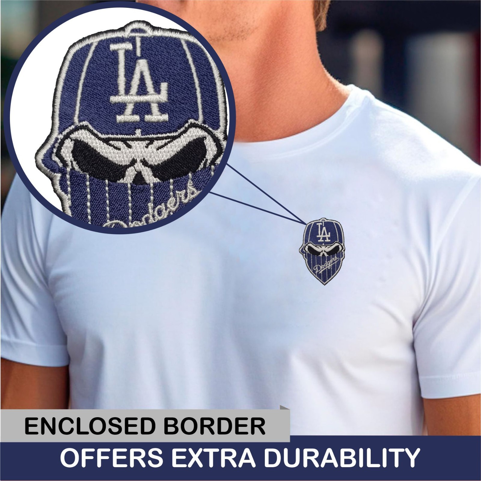 Los Angeles Dodgers Baseball Logo Iron On Patch - Sew Patch - Embroidered Patch