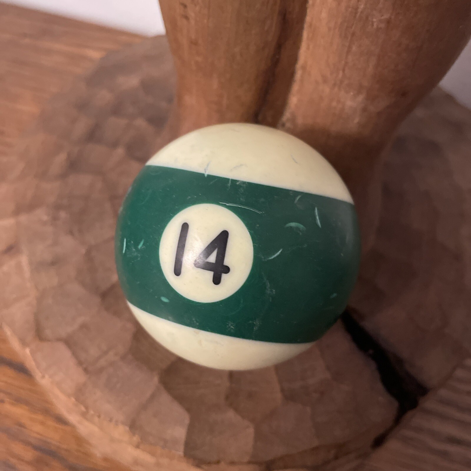 Vintage No. 14 Green Pool Ball Billiard 2 1/4” Replacement (5)