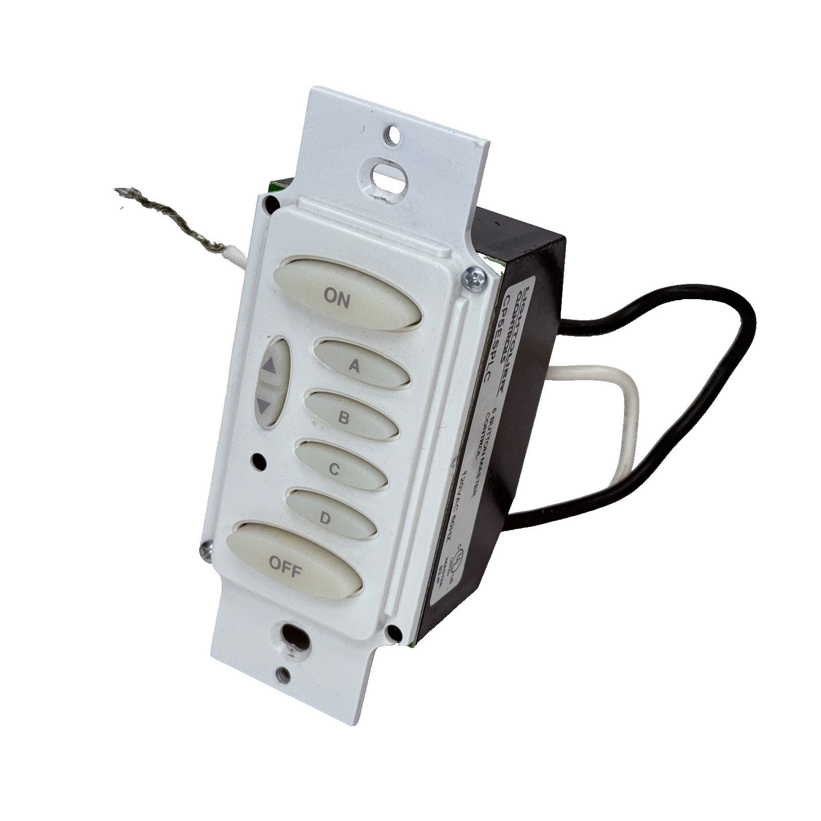 Lightolier Controls Five Scene Master Control CP5ESPLC (2-Wire) - White