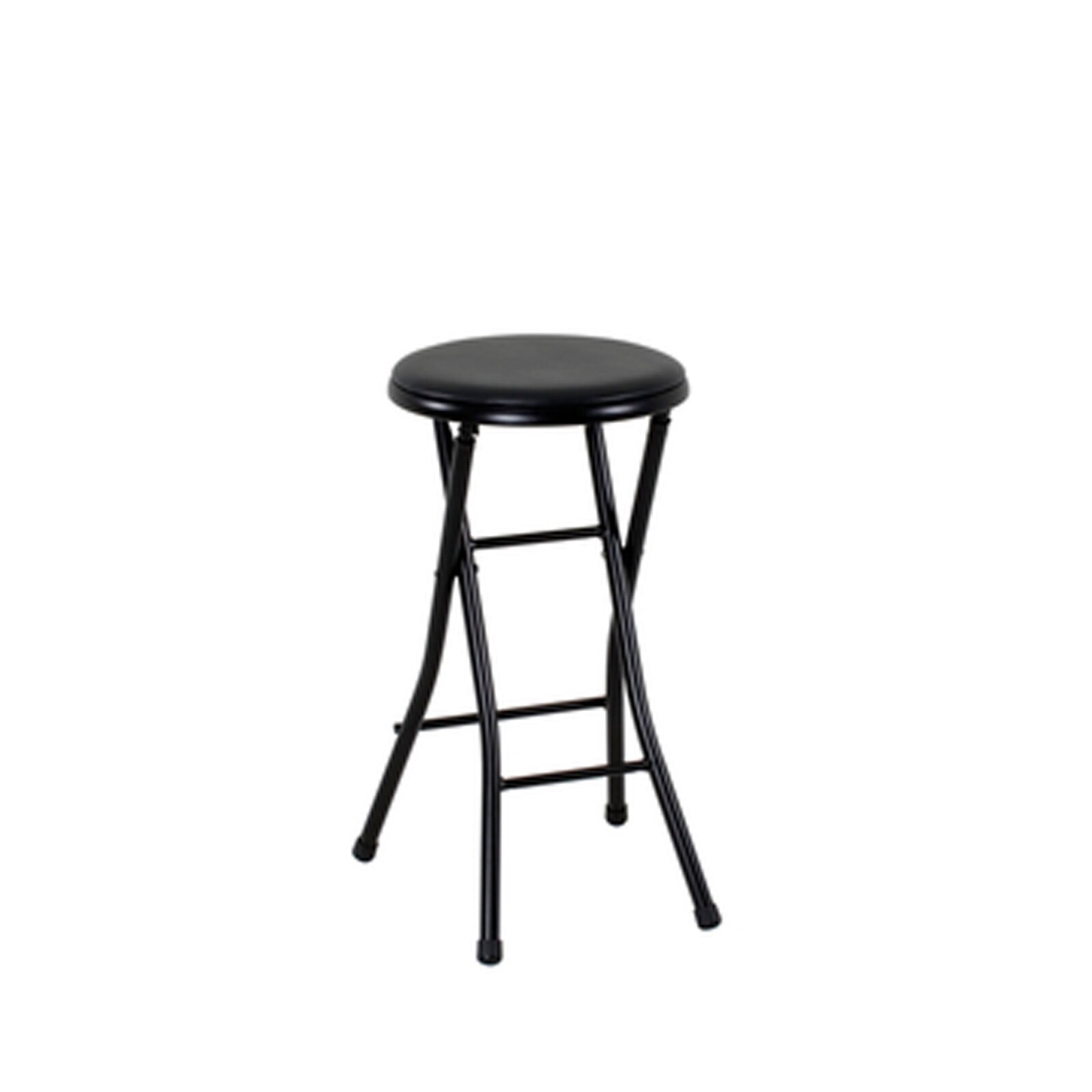 Folding Metal Stool Lightweight Portable Lightly Padded Seat Weddings Parties