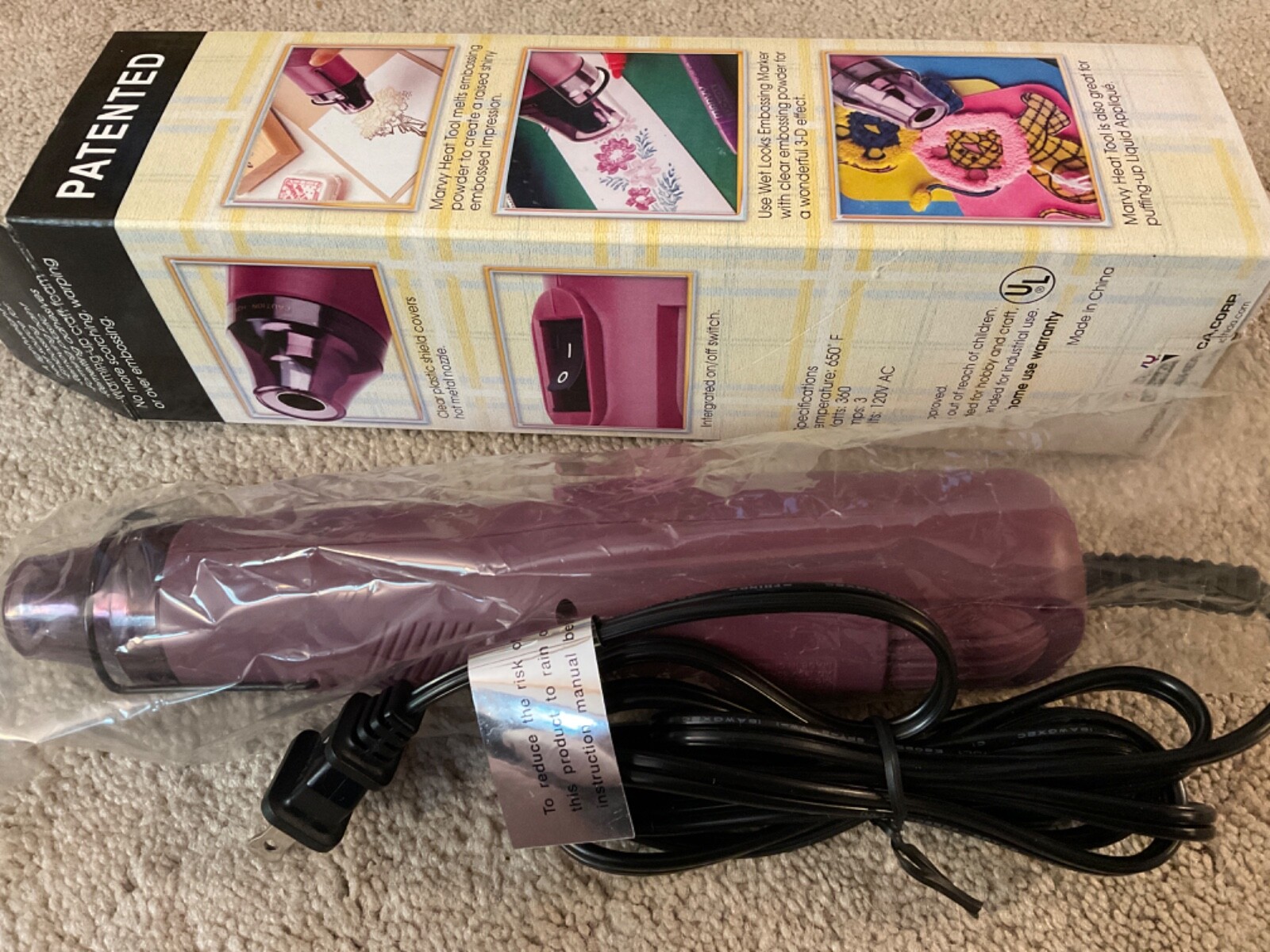 Marvy Uchida Embossing Heat Tool Wand Model 2000II w/ Box