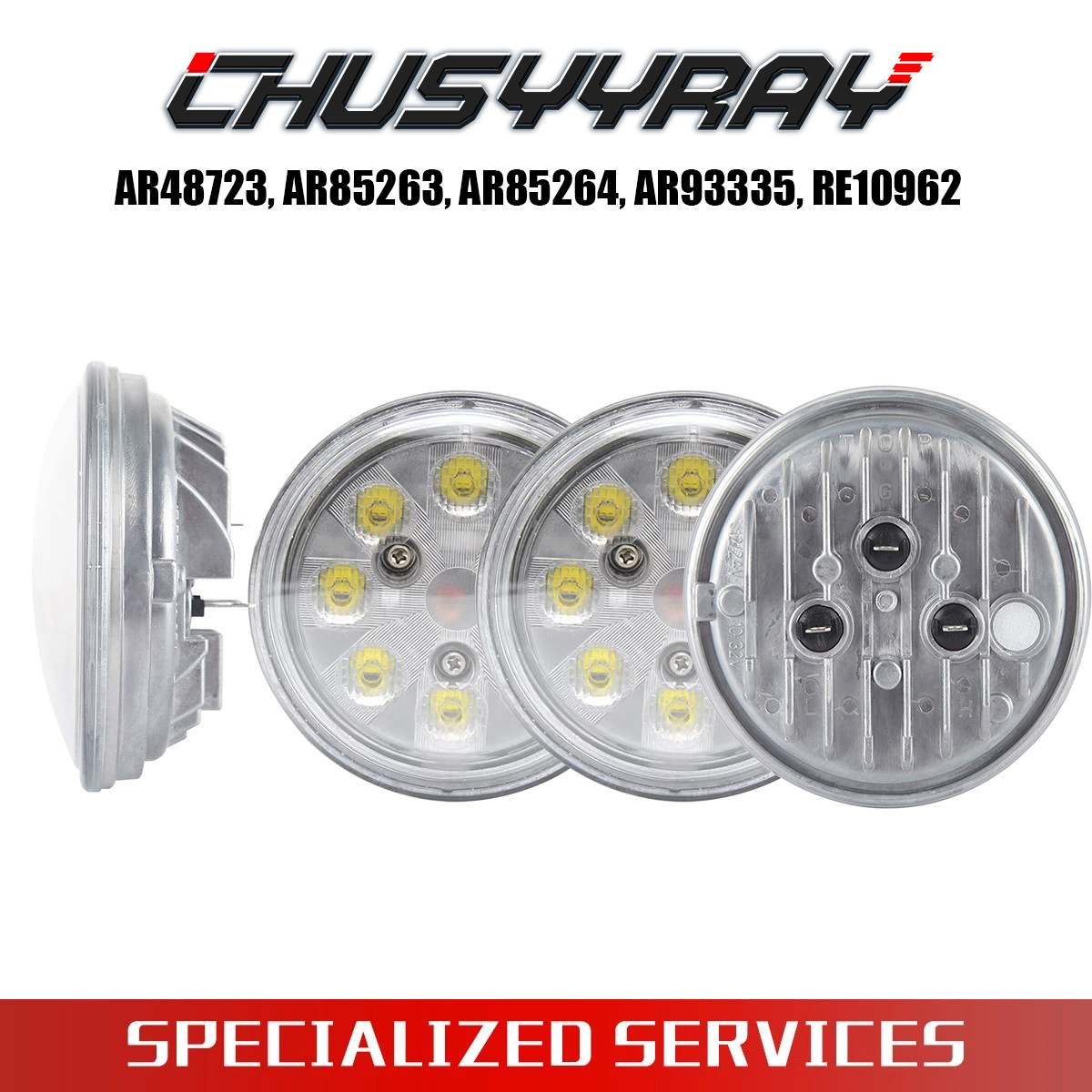 4X Led Conversion Kit For Deere 40 Series 4040 4240 4440 4640 4840+ Tractor