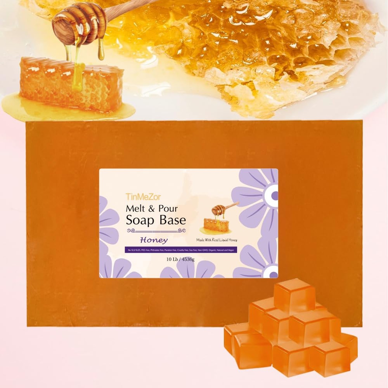 Honey Soap Base Gift Set Vegan,Natural,Soap Making Supplies 10lbs,DIY Handmad...