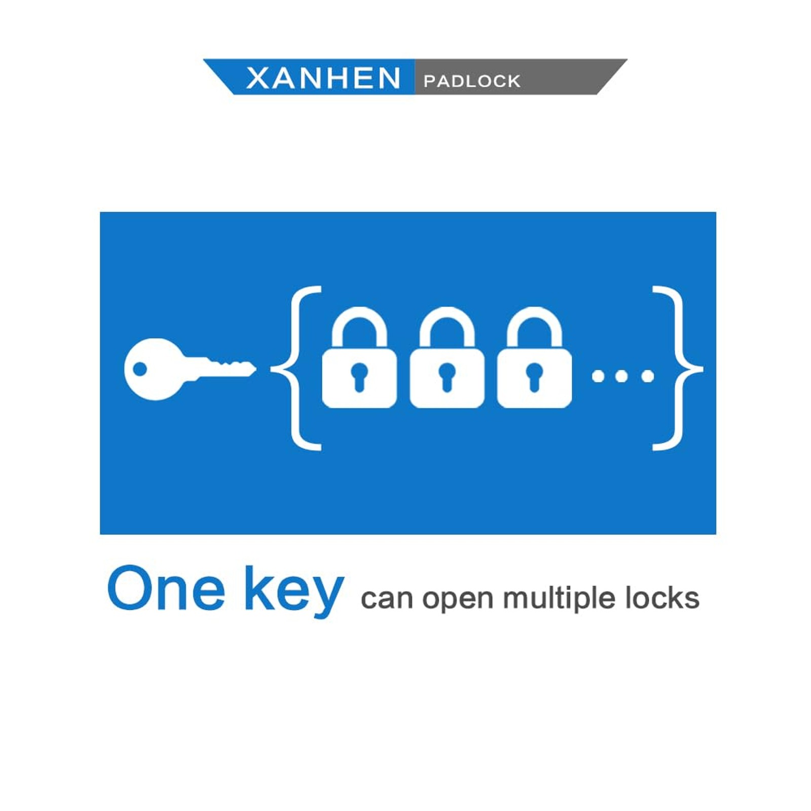 Lock Outdoor Padlocks, Key Lock, Padlocks with Same Key - Laminated Steel Keyed