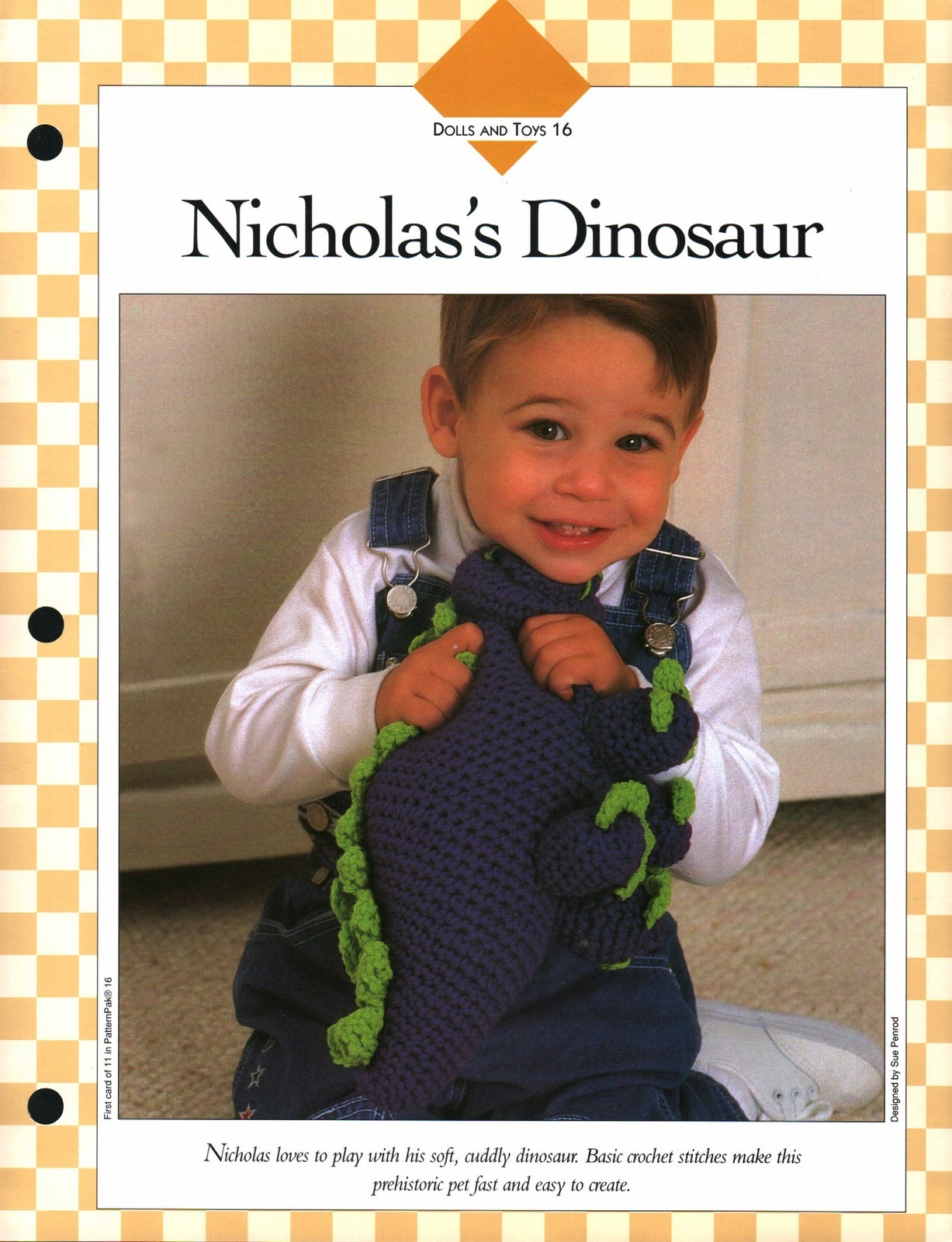 Nicholas's Dinosaur - Dolls & Toys 16 | Vanna Crochet Faves 85160-A