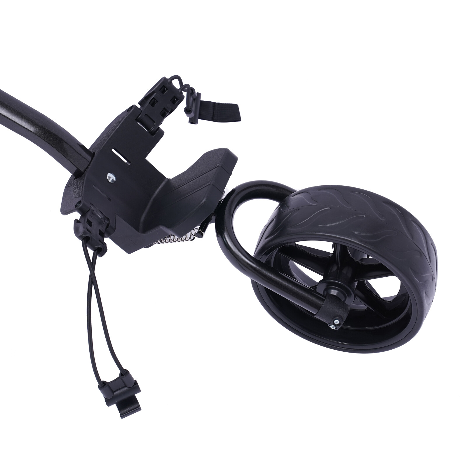 3 Wheel Golf Push Cart Folding Golf Walking Push Cart Roller Golf Bag Holder