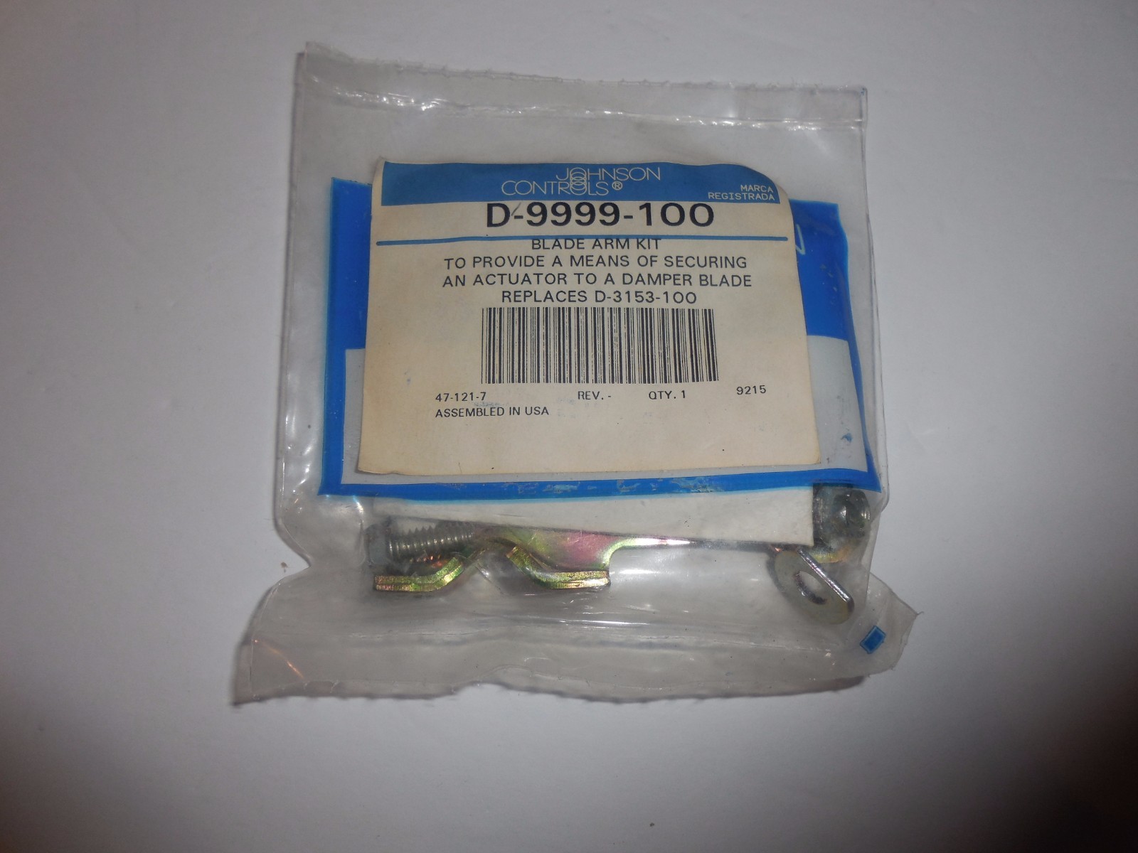 NEW JOHNSON CONTROLS D-9999-100 BLADE ARM KIT