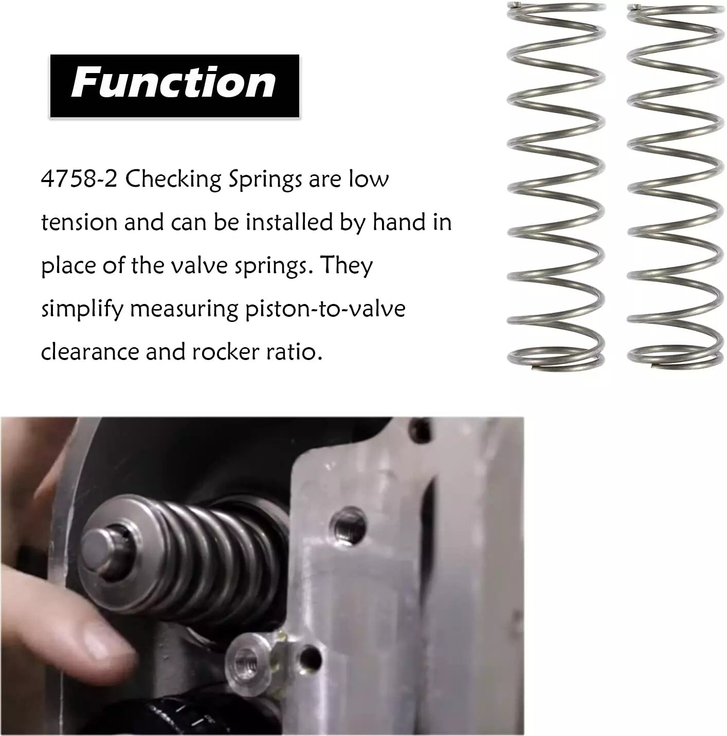 4758-2 Checking Springs Low Tension Replace Valve Spring 2Pcs Set