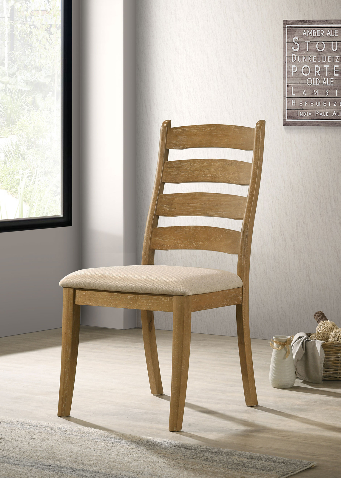 Coaster Danvers Wood Dining Side Chair Brown and Latte