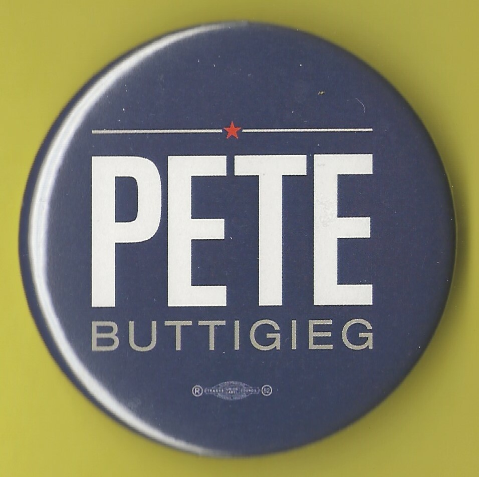 2020 Pete Buttigieg 2.25" / (D)Presidential Hopeful Campaign Button(Pin 02)