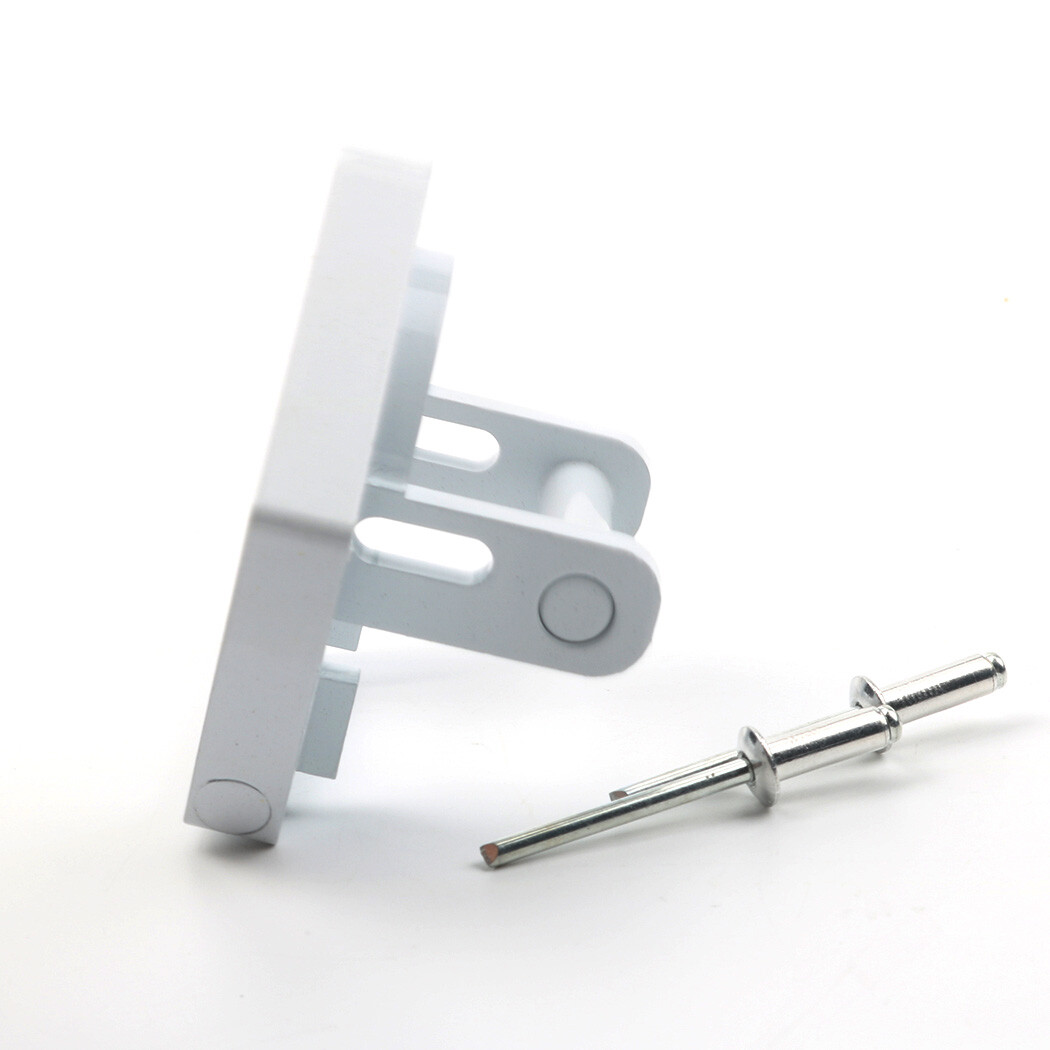 FOR RV AWNING SUNCHASER II REPLACEMENT PART BOTTOM FOOT WHITE ALUMINUM