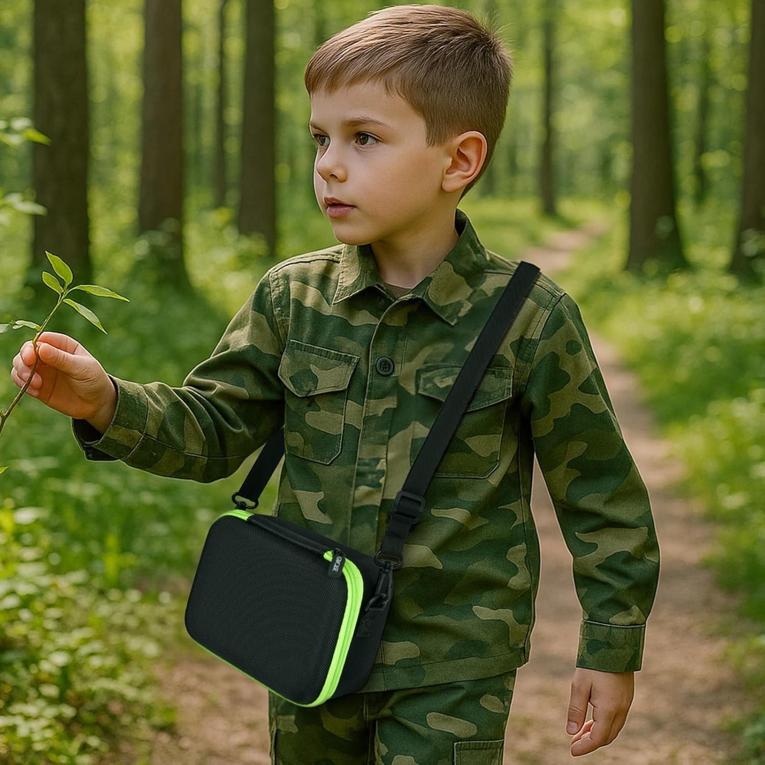 Zippered Storage Organizer for LeapFrog Binoculars with Shoulder Strap & Handle