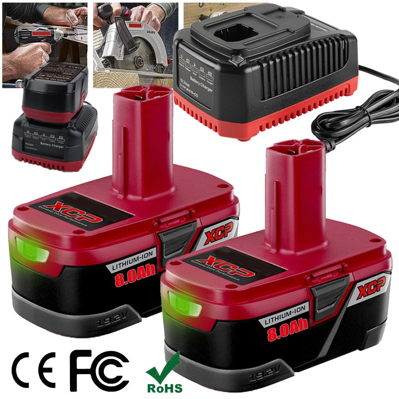 19.2Volt 8.0Ah For Craftsman C3 DieHard Lithium Ion Battery/Charger 11375 11570