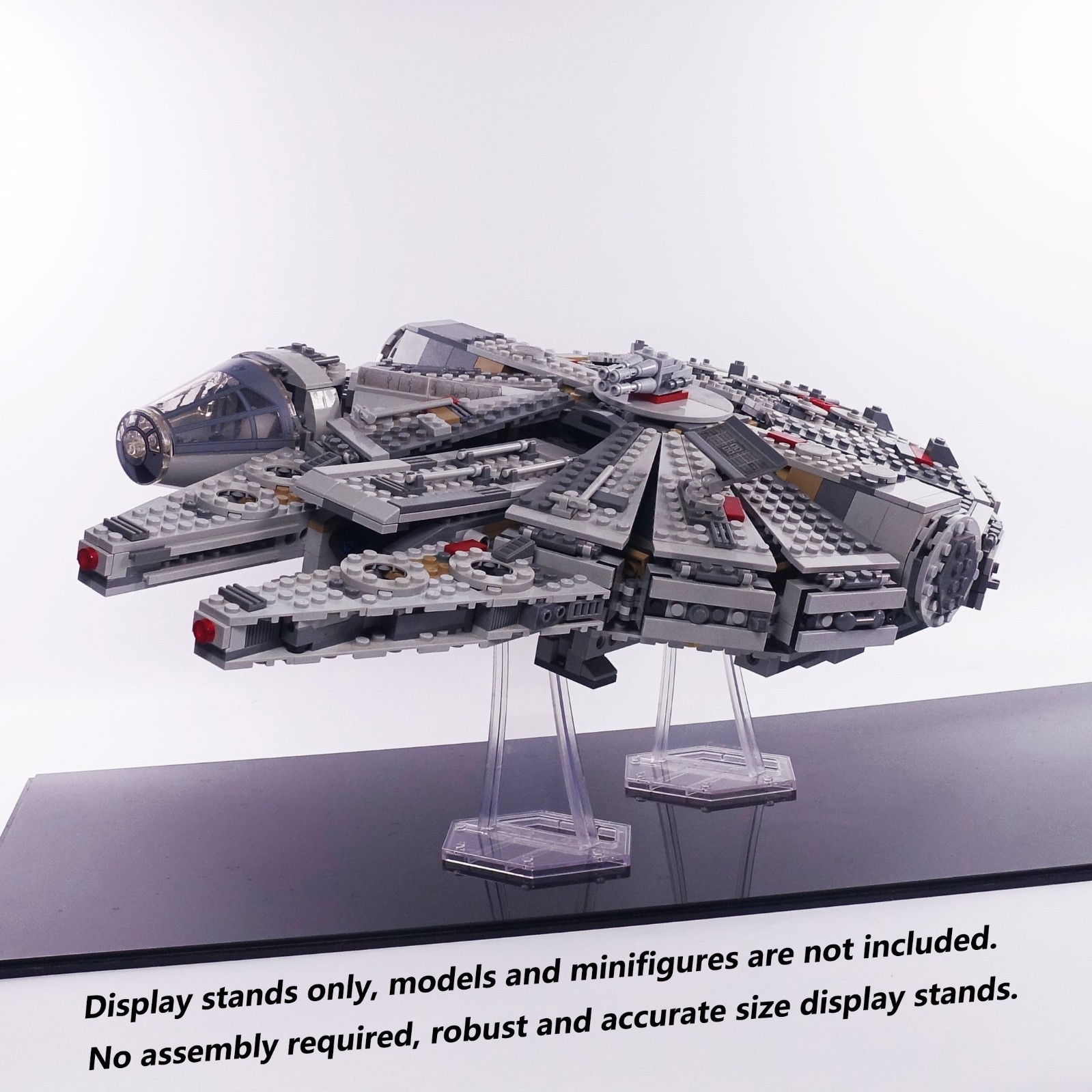 Display Stand for LEGO 75105 7965 75212 7190 75257 Millennium Falcon, 2 stands.