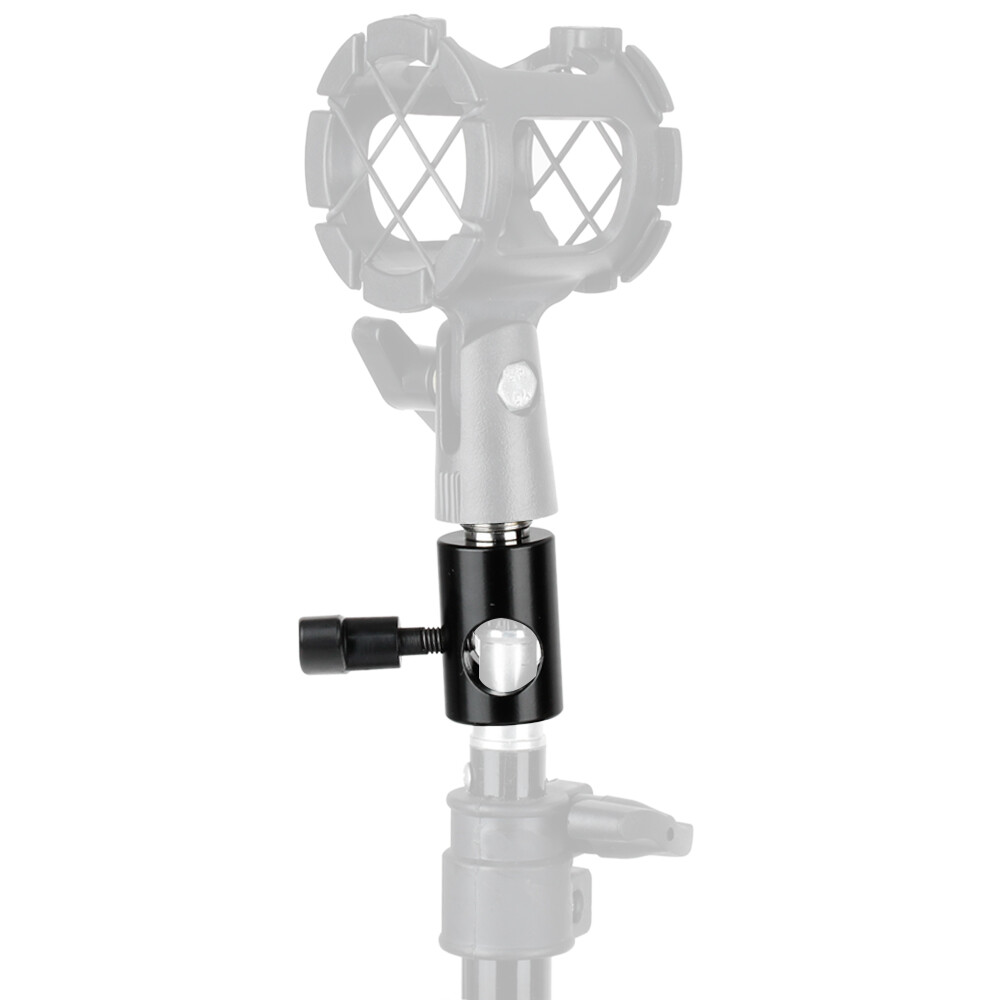 2Pcs CAMVATE Microphone Mount Bracket with 5/8" Male Thread & Light Stand Base