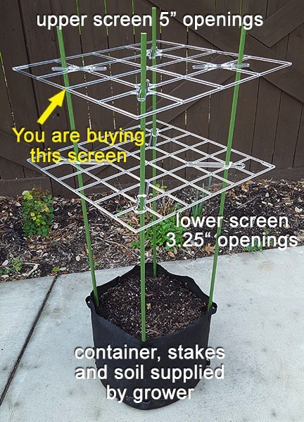 P SCROG Screen 50-Pack - (5.00" openings) 35% discount - only $16.42/screen