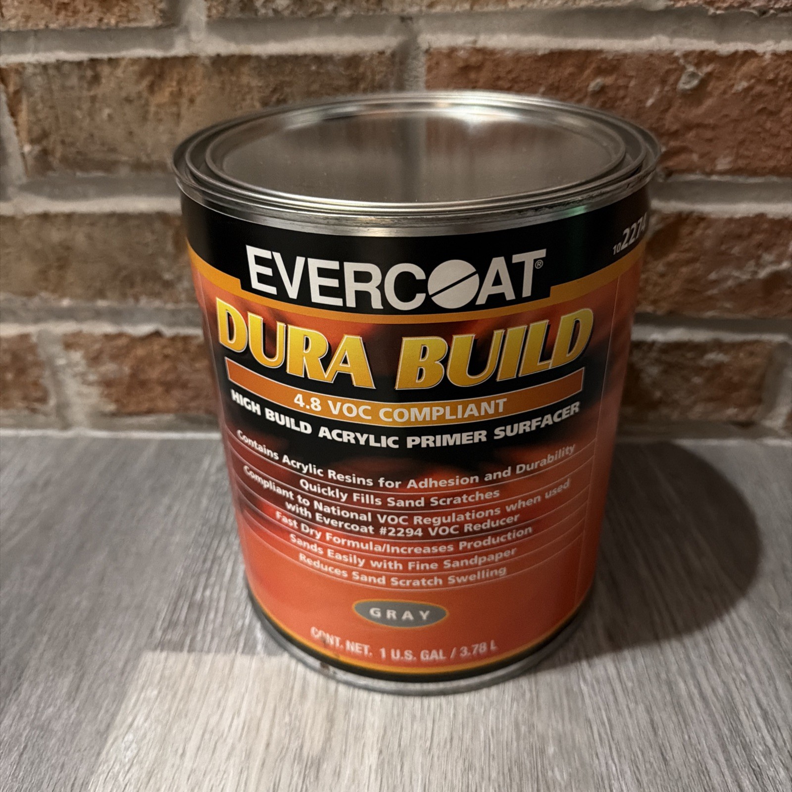 EVERCOAT® 102274 Fast Drying Dura Build Acrylic Primer, Gray (1 gl)