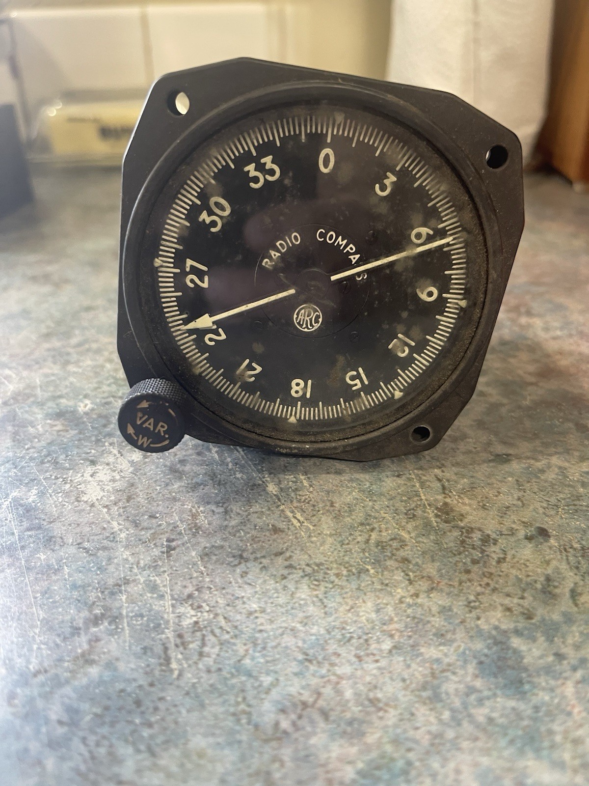 vintage Aircraft Radio Corporation (ARC) ID-637/ARN Azimuth Indicator IN-12 ARC