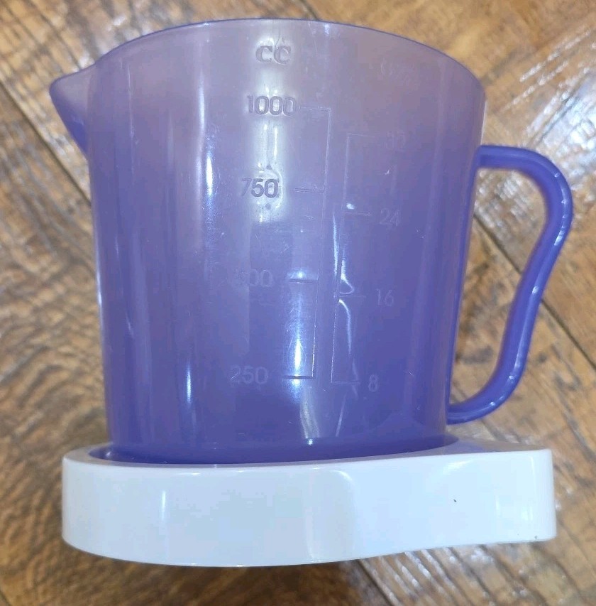 Jack Lalanne Power Juicer Replacement Part Juice Cup and Stand CL-003AP Purple
