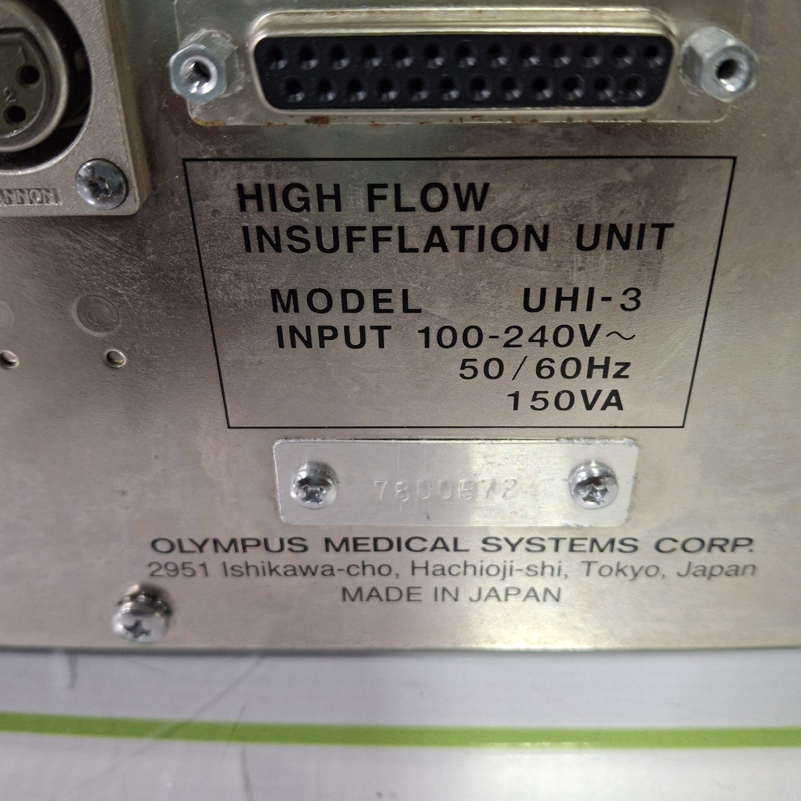 Olympus UHI-3 High Flow Insufflator