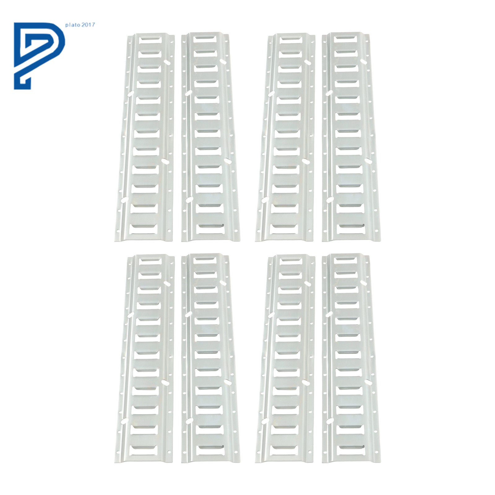 E Track Tie Down Rail Kit 8× 2' E-Track Bar Rails For Garages Trailers