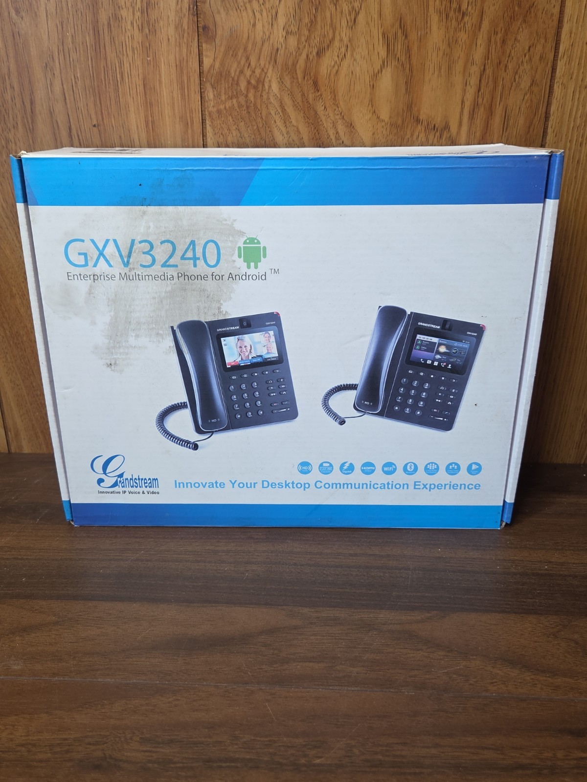 Grandstream GXV3240 Video IP Phone For Android Black Multimedia NEW OPEN BOX