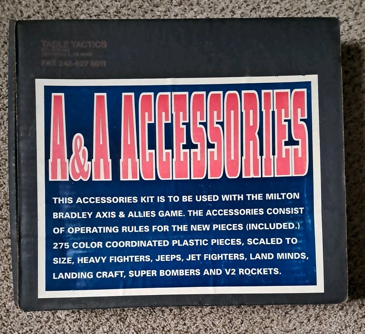 New Table Tactics Axis & Allies A&A Accessories 275 Pcs A242 T