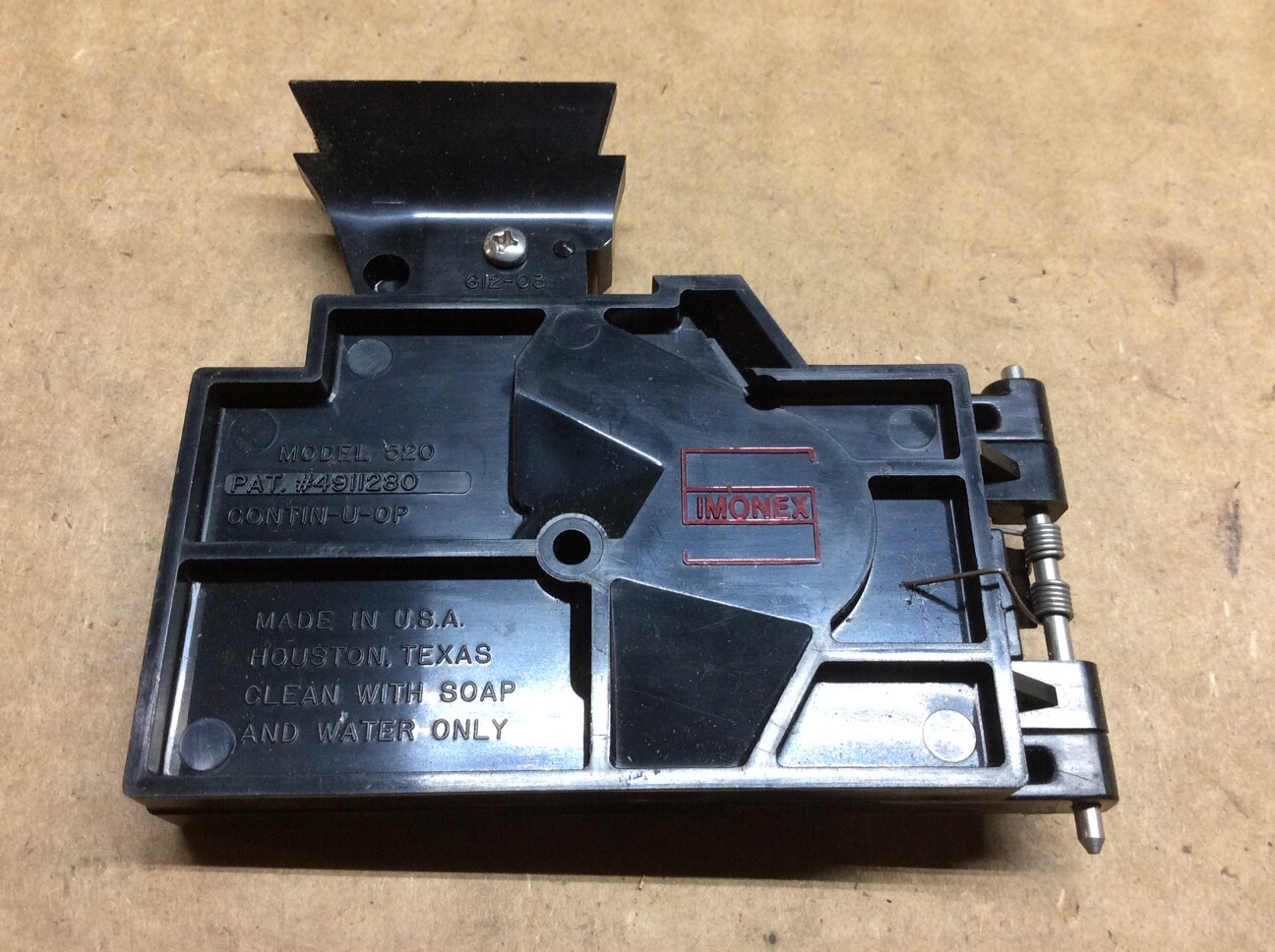 Monex Model 520 Contin-U-Op Money Coin Insert Housing Tray