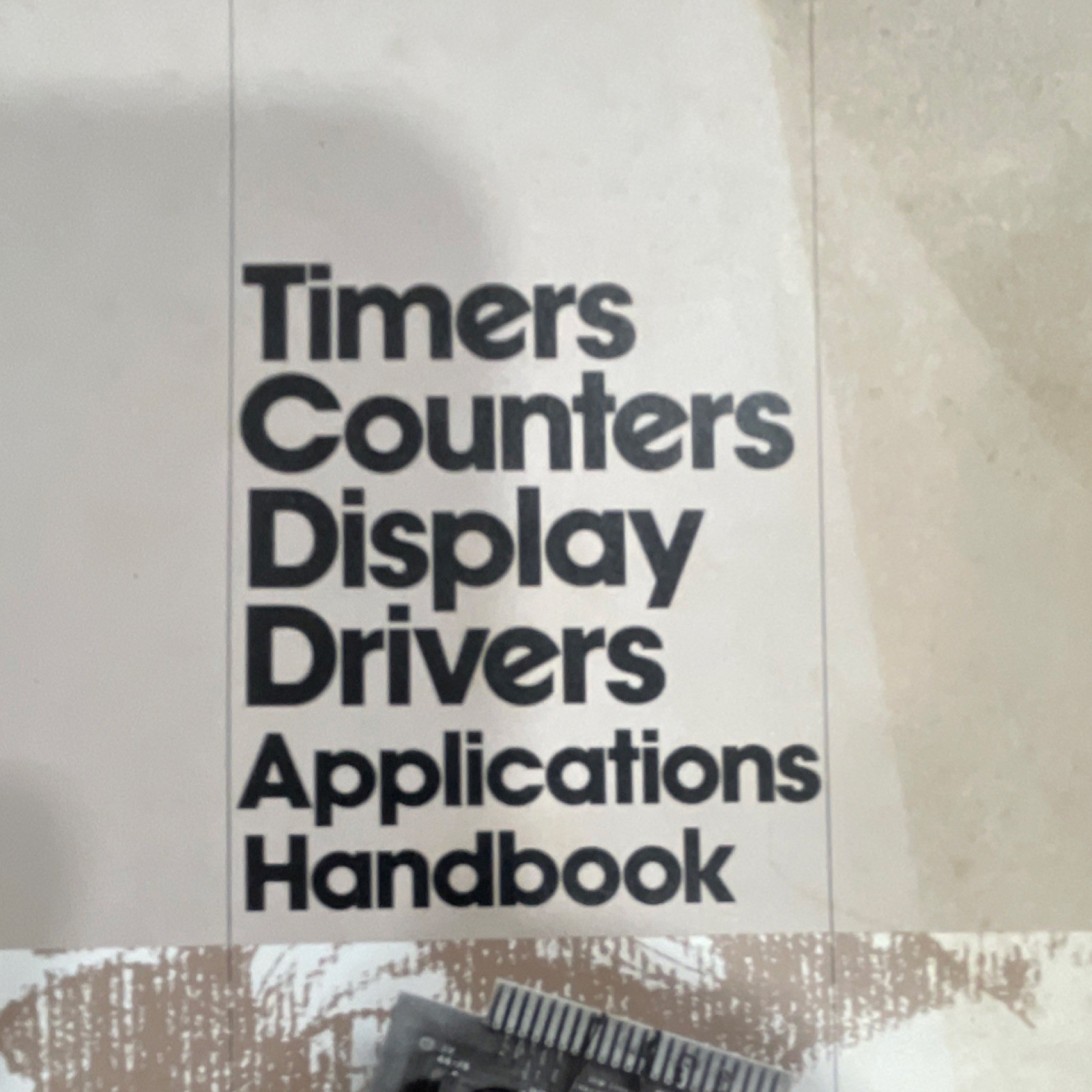 Intersil Timers Counters Display Drivers Applications Handbook