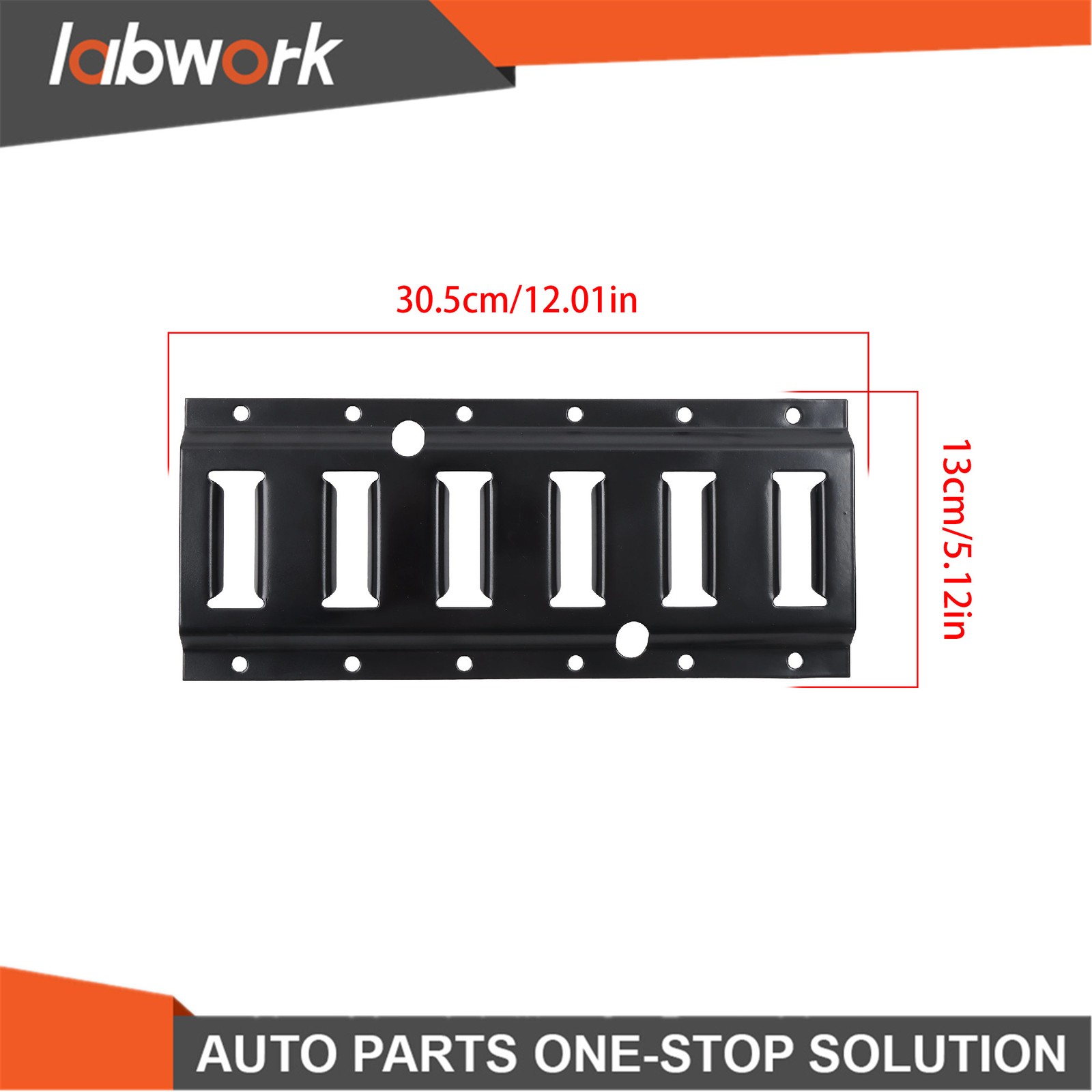 Labwork 14 Pack 1' E Track Tie Down Rail Kit Powder Coated Black Flexible
