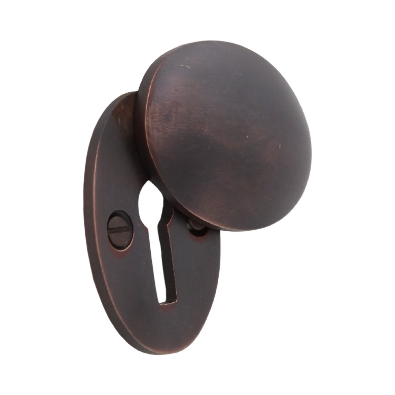 Oval Swivel Escutcheon Keyhole with Bronze Finish