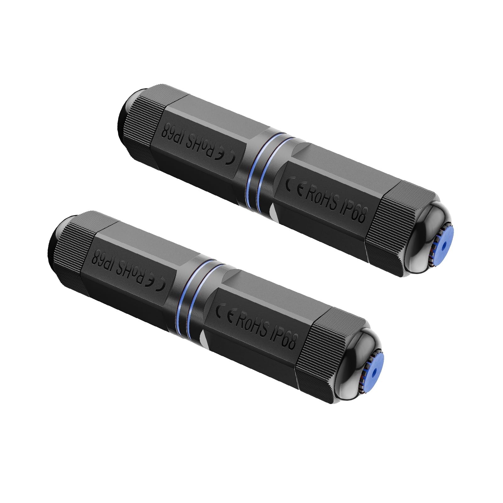 Waterproof RJ45 Coupler IP67 CAT6/CAT5E/CAT5 Female- Female Coupler 2PK