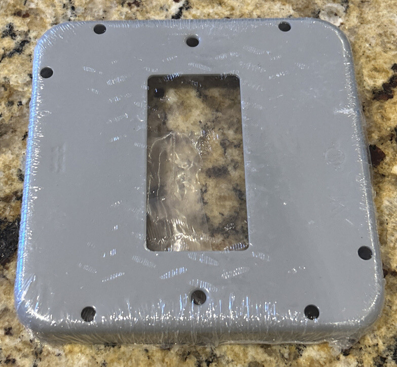 MULBERRY INDUSTRIAL COVER 1 GANG DECORA DEVICE 5” NEW SEALED.