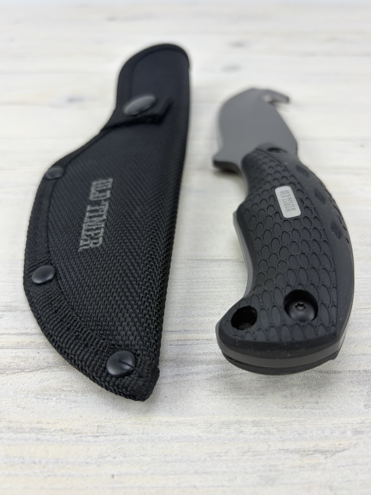 Schrade Old Timer Copperhead Guthook Fixed Blade Hunting Skinning Knife + Sheath