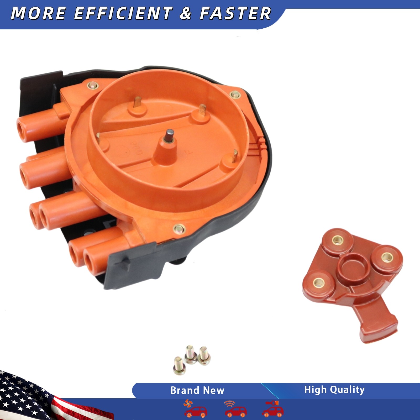 Fits BMW E23 E24 E28 E30 E31 E32 Distributor Cap&Rotor 12111725070 12111734110