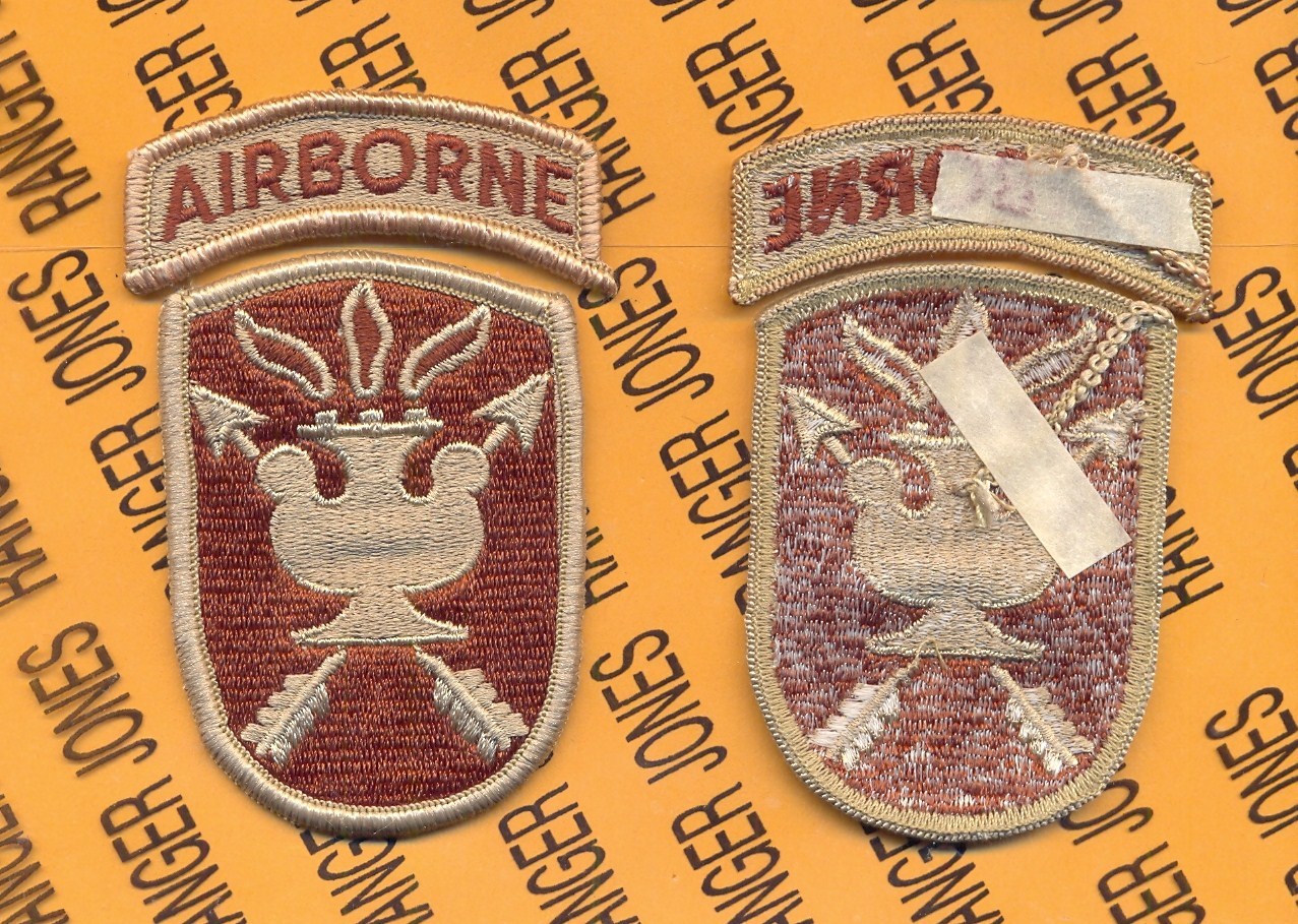 US ARMY JFKSWC Special Warfare Command Airborne SF School desert DCU m/e patch
