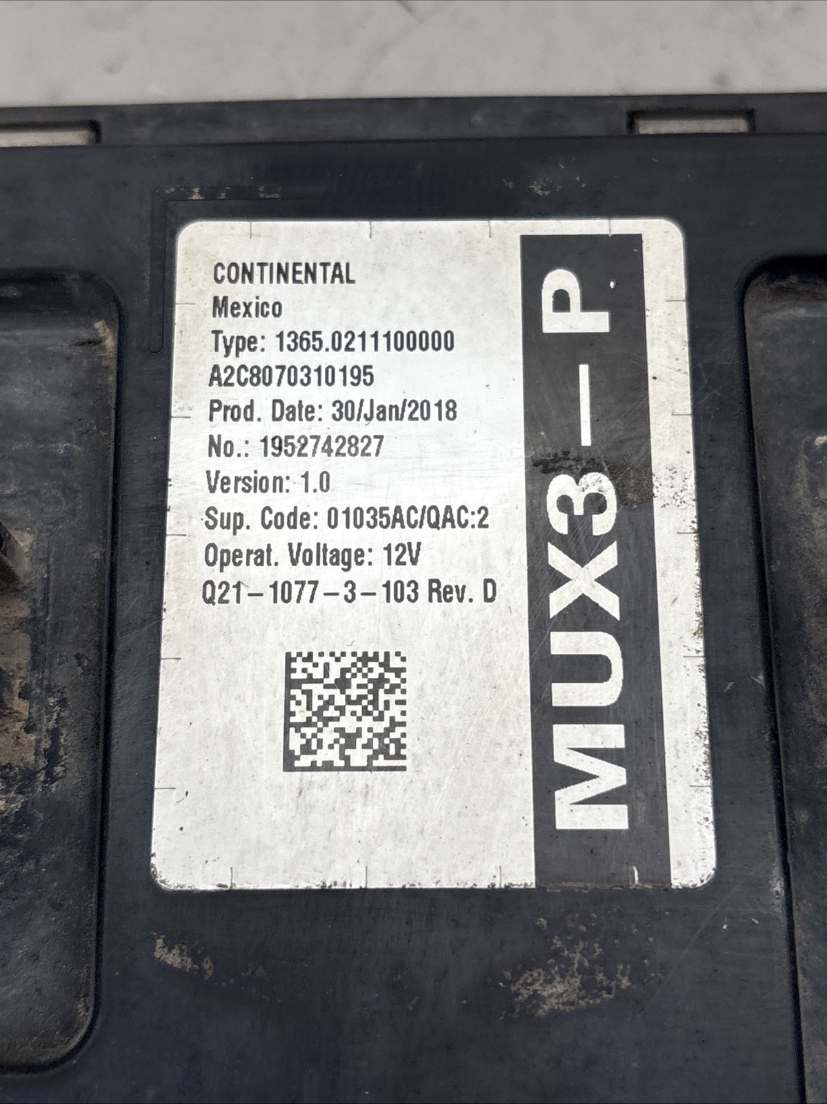 PACCAR A2C8070310195 KENWORTH T680 CHASSIS CONTROL MODULE, CA