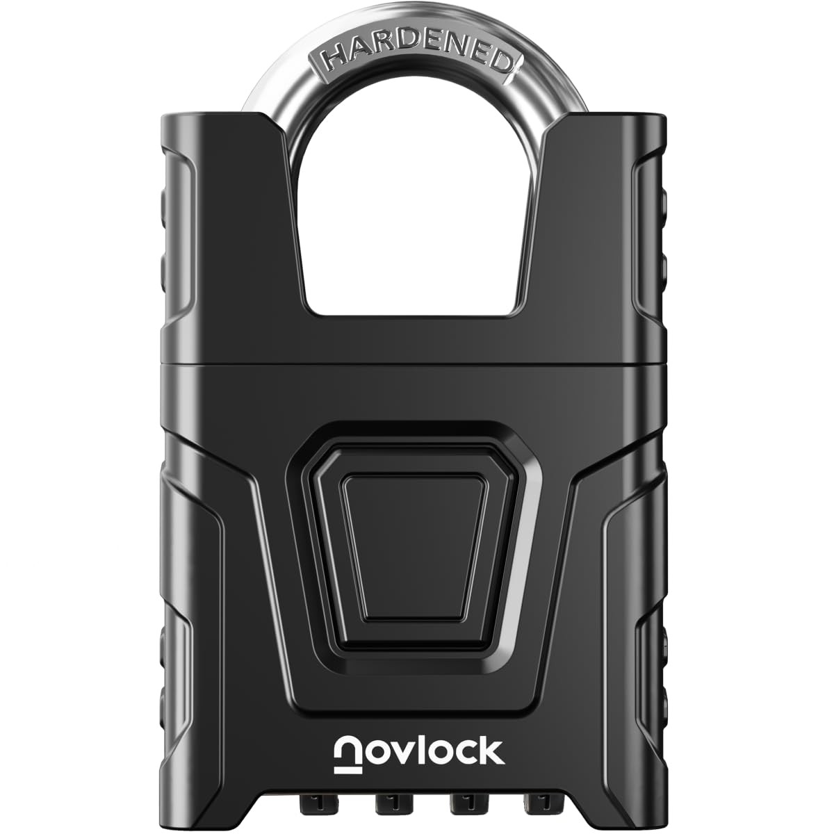 Novlock Heavy Duty Outdoor Combination Lock 0.32 Cut-Resistant Shrouded Shackle