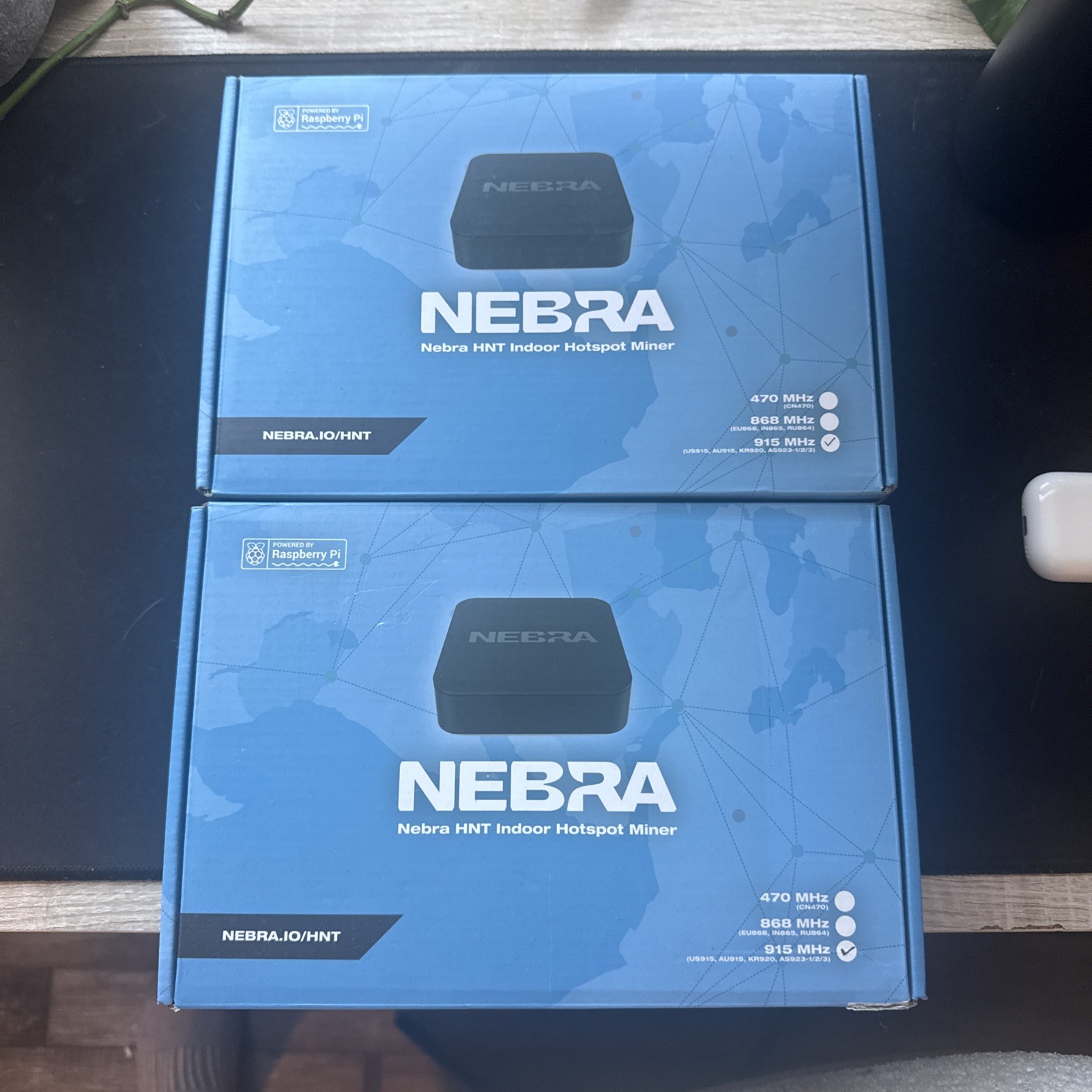 2 Nebra HNT Indoor Hotspot Miners 915 MHz New