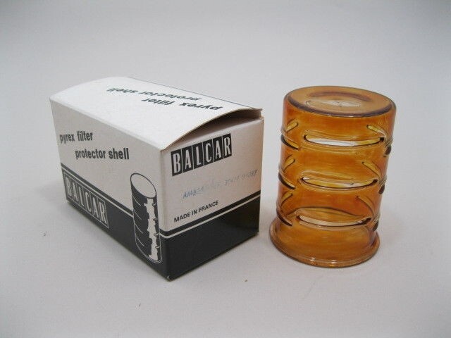 Balcar #30427 Short Amber Pyrex filter protector shell.