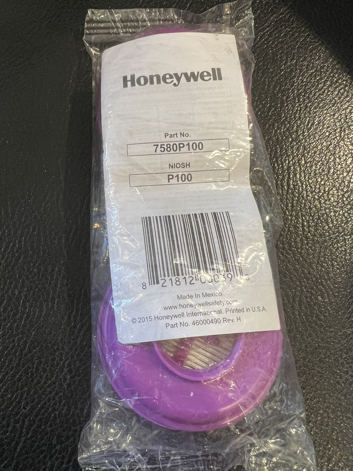 P100 NORTH Honeywell 1 Pairs Of Filters Cartridge NIOSHP100  7580P1OO