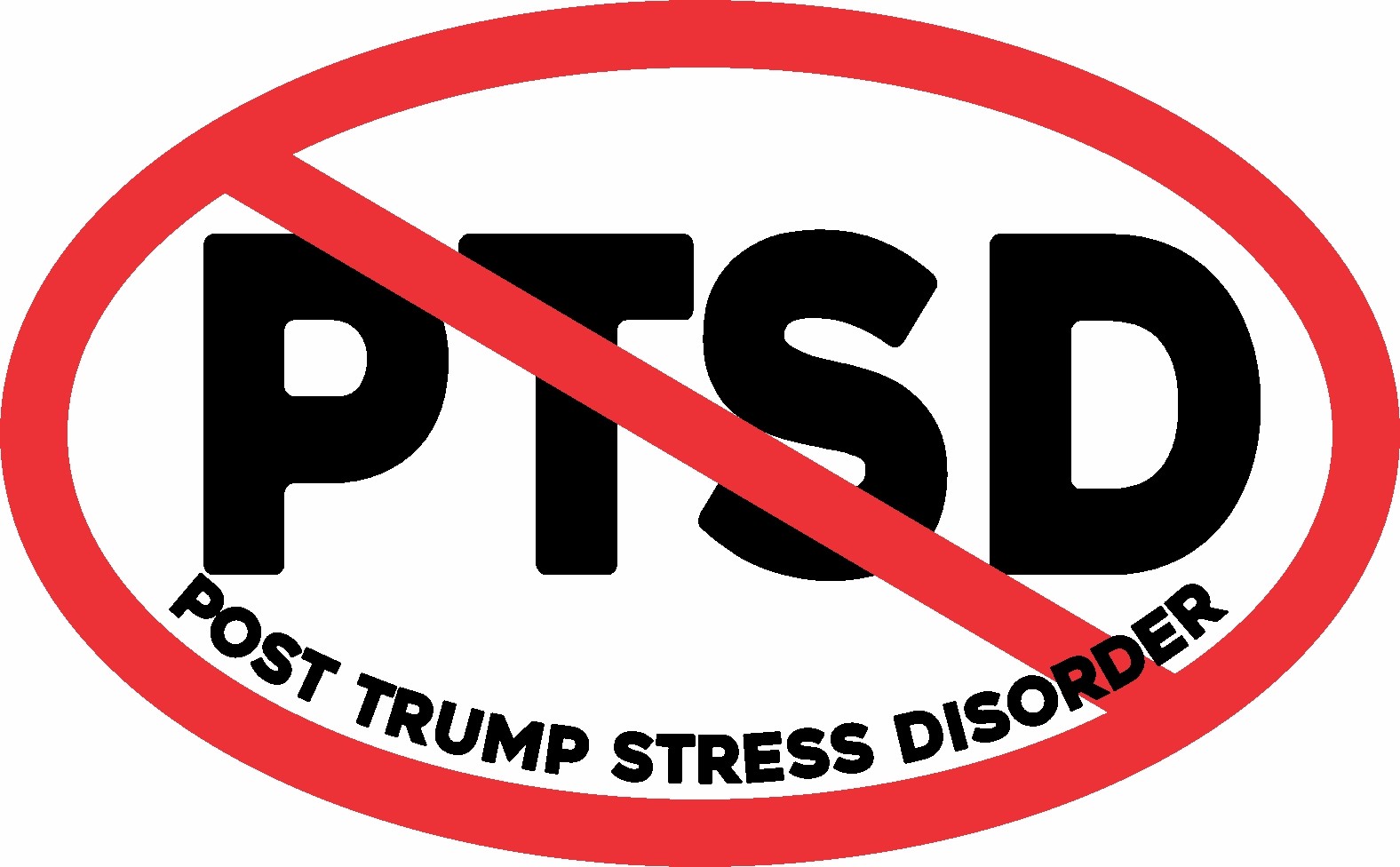 TRUMP 2020 POST TRUMP STRESS DISORDER MAGA DECAL BUMPER STICKER POLITICAL