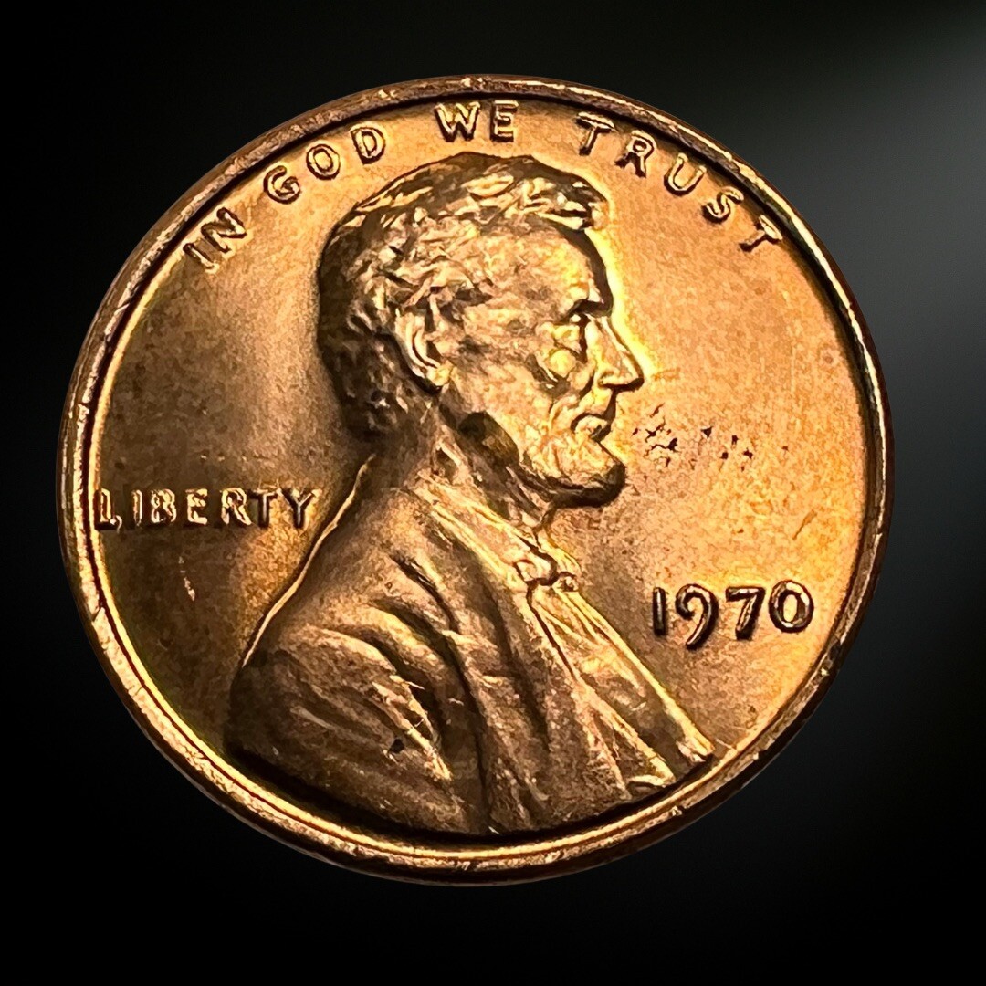 1970 Lincoln Memorial Penny BU RED Brilliant Uncirculated Philadelphia