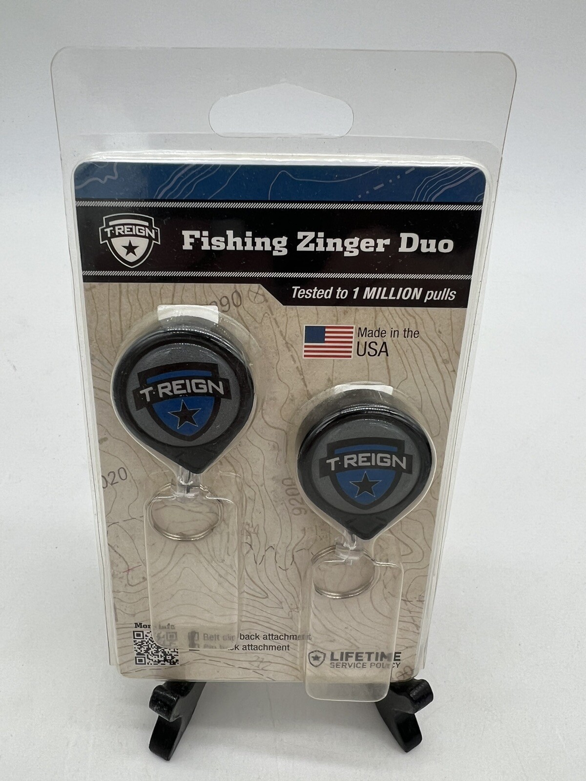 Unopened NIB: T-Reign Zinger Duo 1 Belt Clip / 1 Pin, Black, Small 0TRG-3503