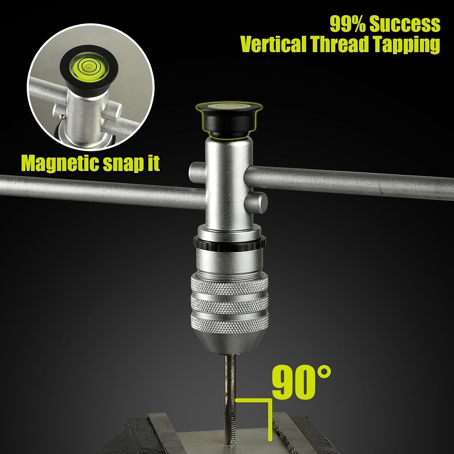 Magnetic Bubble Level Tool for Vertical Tapping - Precision DIY Success Tool