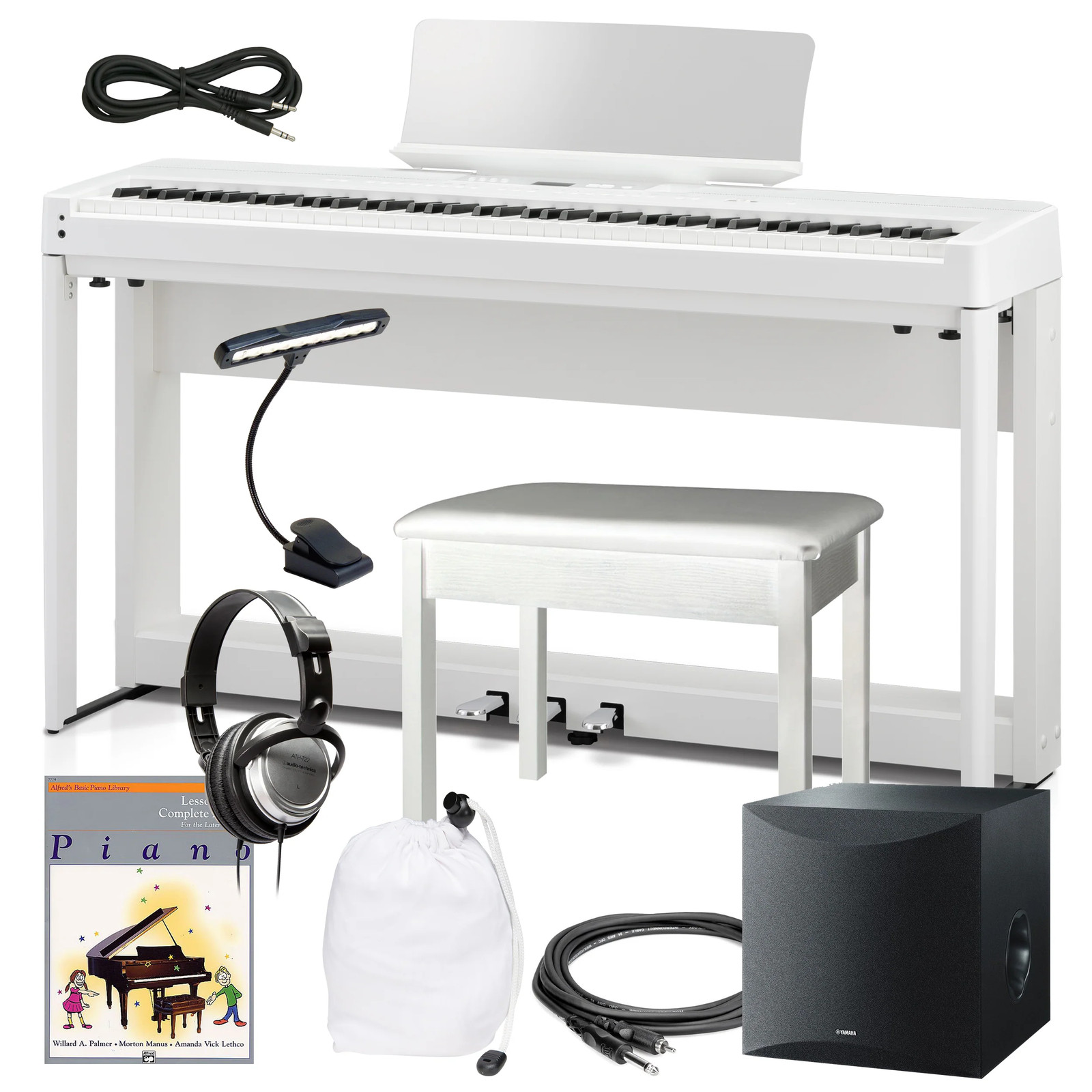 Kawai ES920 Portable Digital Piano - White COMPLETE HOME BUNDLE PLUS