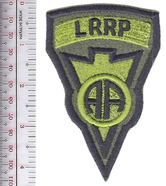US Army Vietnam 82nd Airborne Division Long Range  Patrol LRRP Pat NO TARIFF