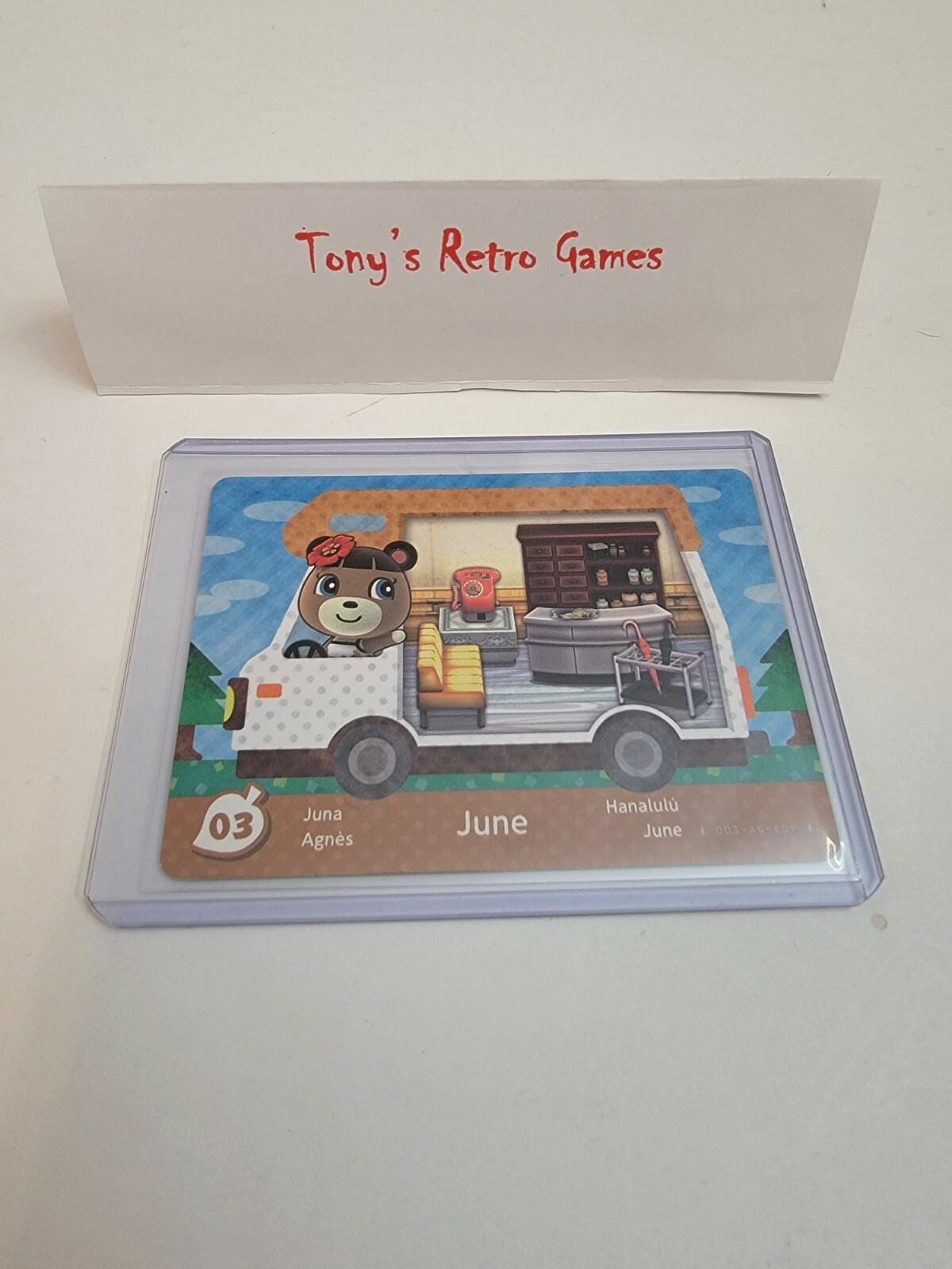 *EUROPEAN* 03 JUNE WELCOME HOME NINTENDO ANIMAL CROSSING RV EUR AMIIBO CARD!!!!!