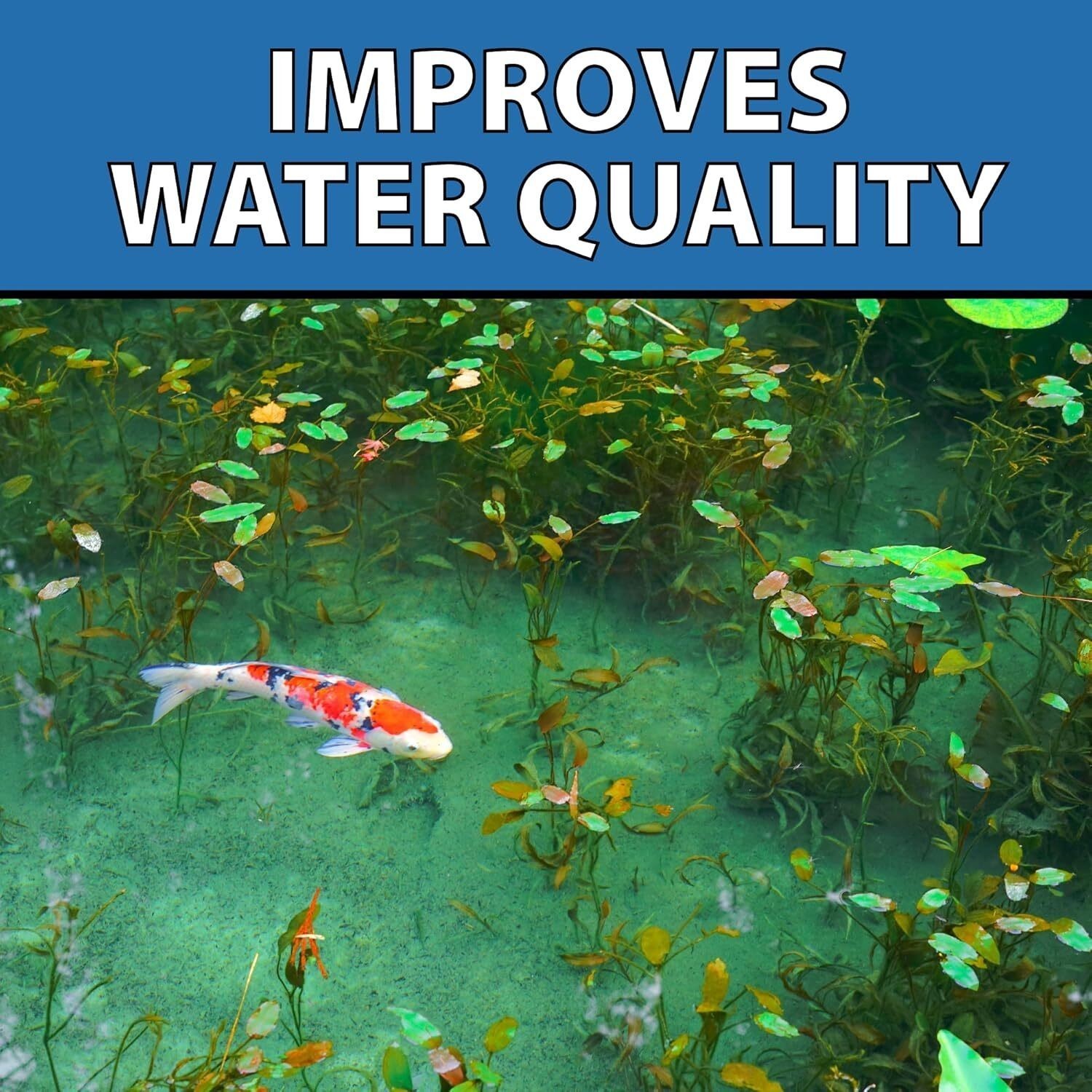 Natural Pond Muck Treatment Water Garden Fountain Bird Bath Sludge Remover 96 ct