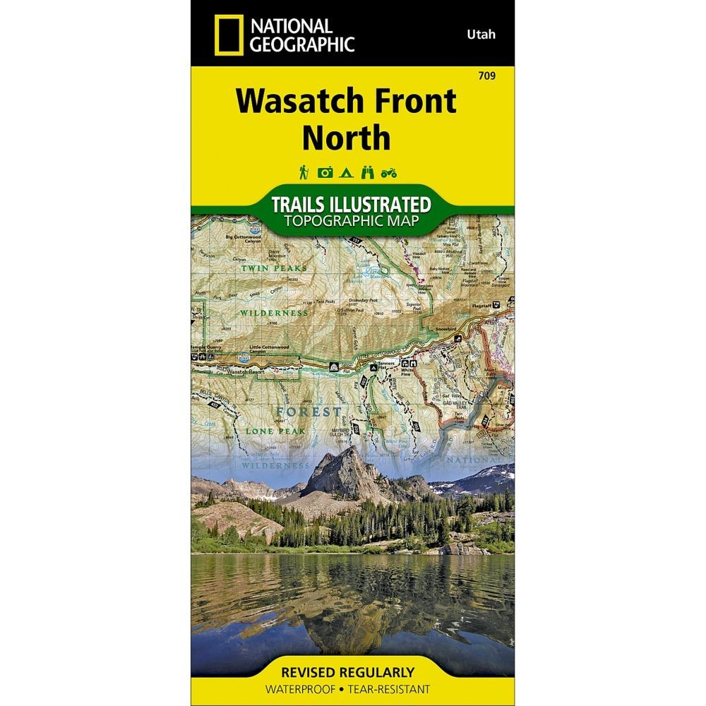 National Geographic Wasatch Front North Trails Illustrated Topo Map #709
